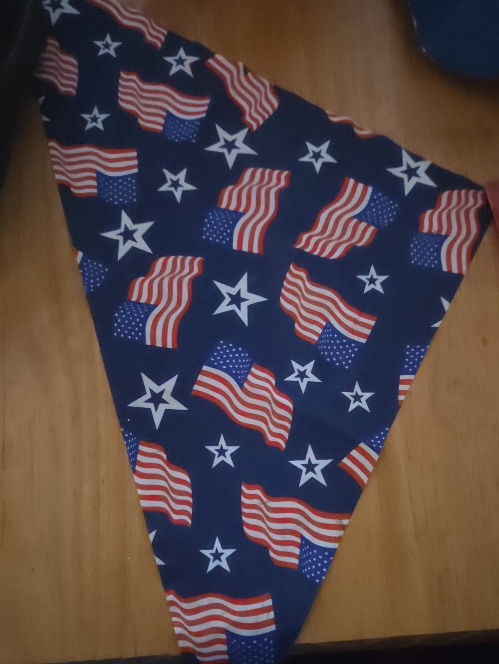 Patriotic American Flag Bandana - Navy Blue with Red & White Stars